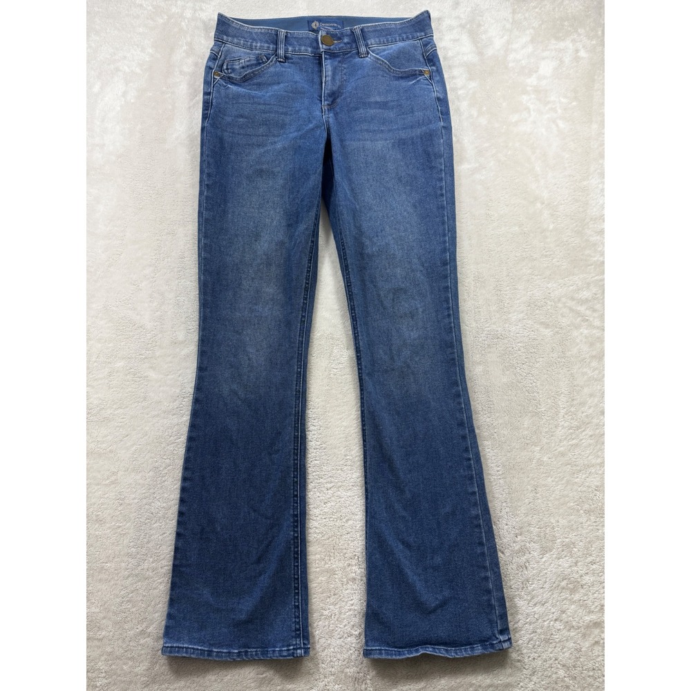 Democracy Womens Ab solution Bootcut Stretch Blue Denim Jeans 6 Meas: 29x31